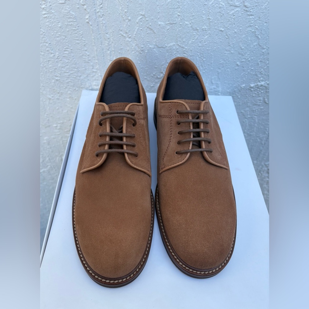 🔥Brunello Cucinelli🔥 Men's Brown Suede Shoes Derby  US10 / EU43 100% Authentic